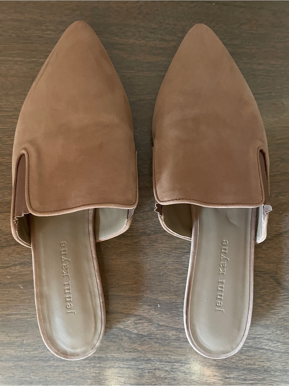 Jenni Kayne Suede Pointed Backless Mules